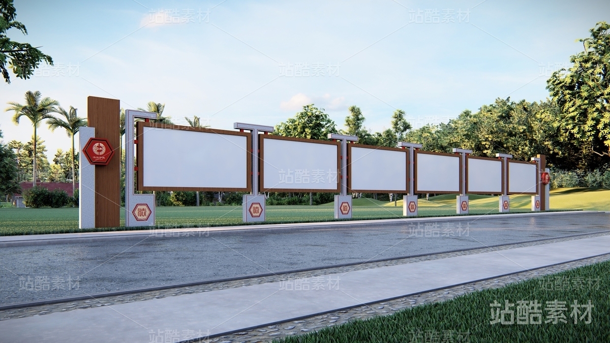 法治景觀雕塑小品戶外宣傳欄（主預(yù)覽-21435） - 未分類 - 站酷設(shè)計(jì)師Tigerme原創(chuàng)素材 - 站酷ZCOOL