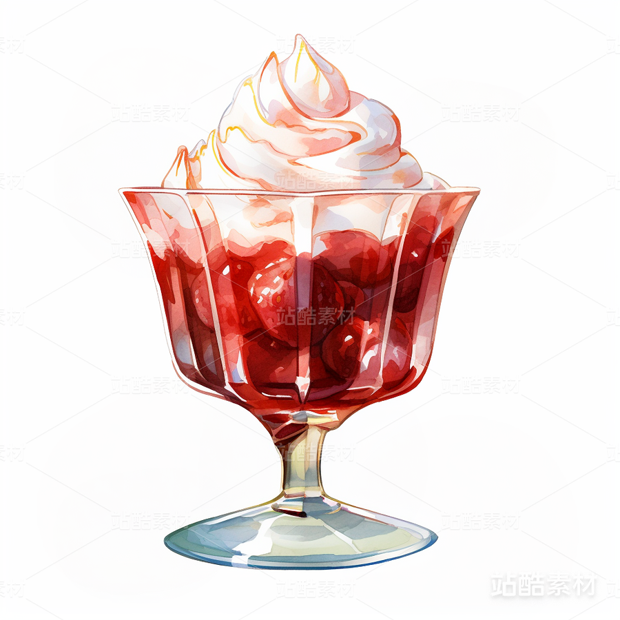 水彩手繪風格素材（糕點、甜點）（主預覽-23387） - 未分類 - 站酷設(shè)計師設(shè)計師丨穆夢sama原創(chuàng)素材 - 站酷ZCOOL