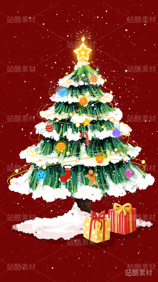 圣诞节系列插画（主预览-25765） - 未分类 - 站酷设计师一只咕咚原创素材 - 站酷ZCOOL