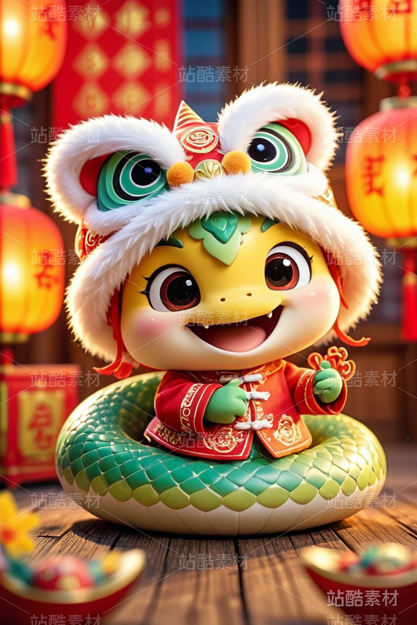 蛇年吉祥物新年喜庆图片（主预览-26160） - 未分类 - 站酷设计师luckystar2015原创素材 - 站酷ZCOOL