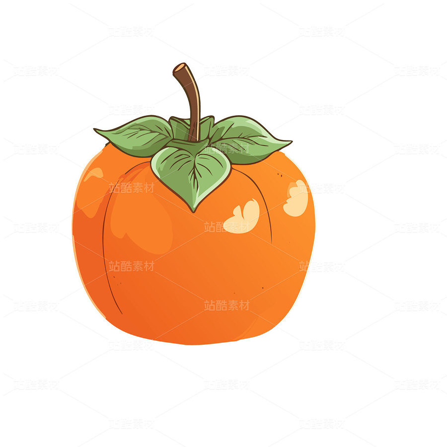 柿子矢量图可编辑（主预览-28874） - 未分类 - 站酷设计师叮当幻想原创素材 - 站酷ZCOOL
