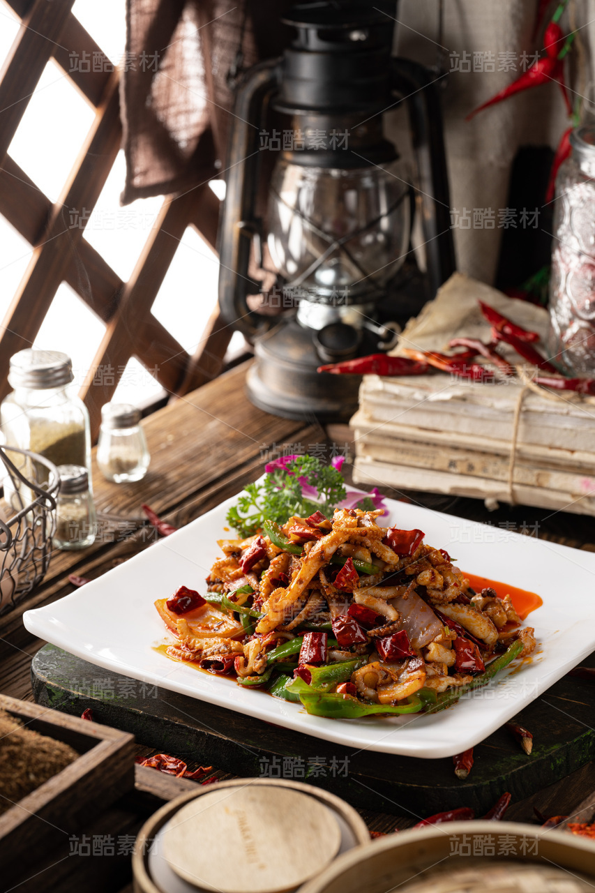 美食摄影|菜肴菜品63-辣炒鱿鱼