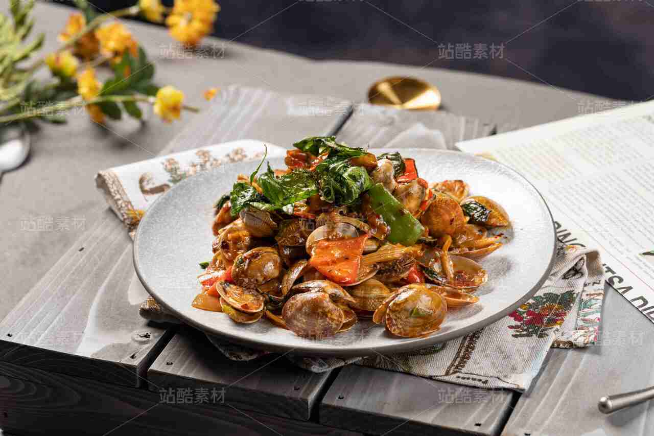 美食摄影|菜肴菜品111-辣炒花蛤
