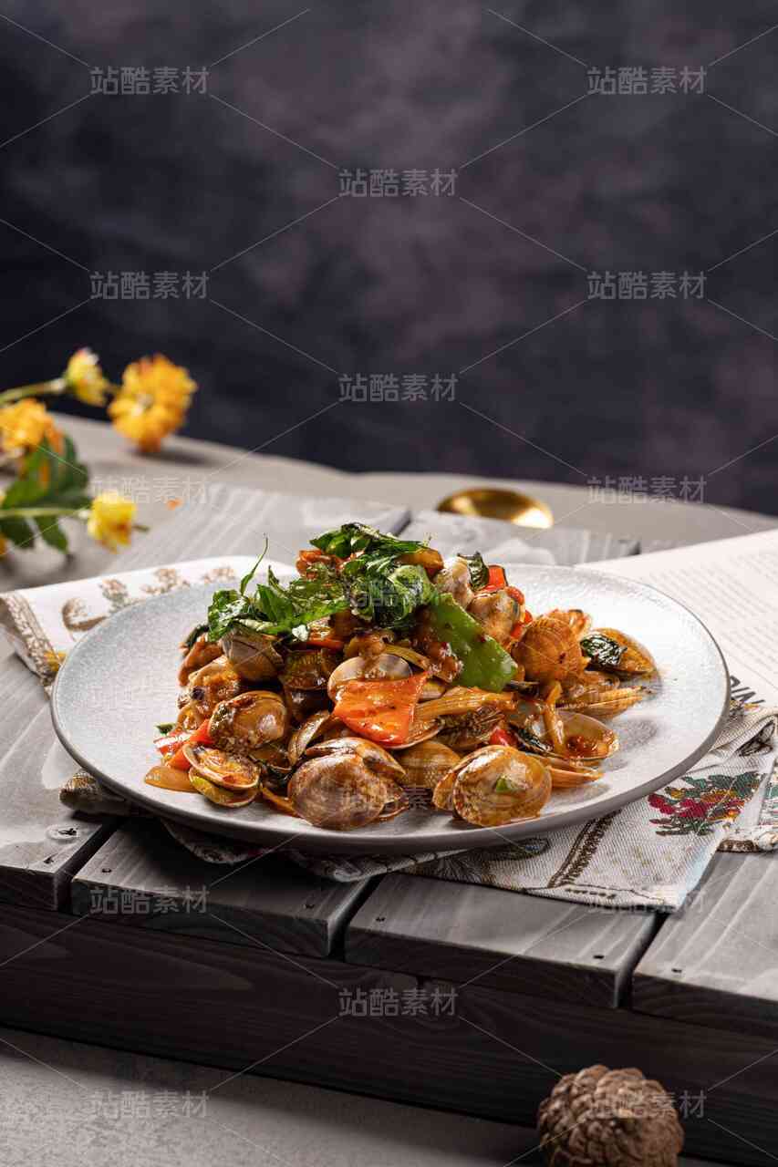 美食摄影|菜肴菜品112-辣炒花蛤