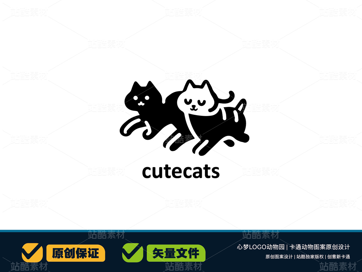 可愛(ài)貓咪負(fù)圖形 | 卡通動(dòng)物矢量卡通設(shè)計(jì)（主預(yù)覽-30385） - 未分類 - 站酷設(shè)計(jì)師心夢(mèng)創(chuàng)意原創(chuàng)素材 - 站酷ZCOOL