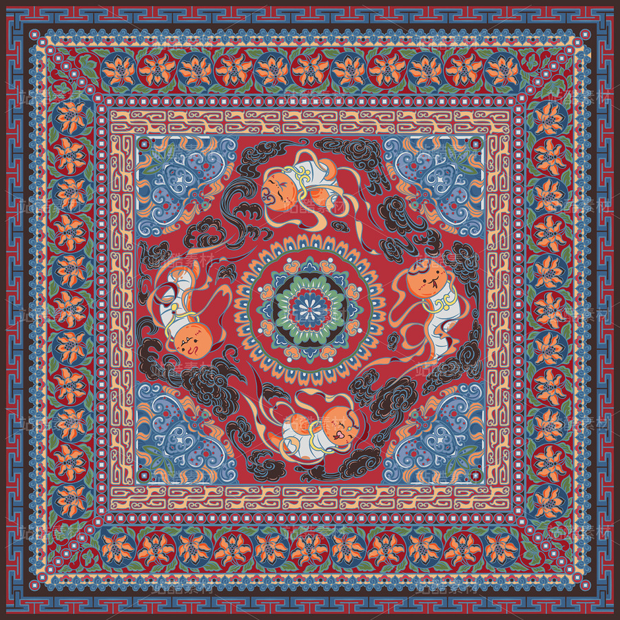 蛇年藻井敦煌圖案紋樣（主預(yù)覽-30600） - 未分類 - 站酷設(shè)計師蜮偊原創(chuàng)素材 - 站酷ZCOOL