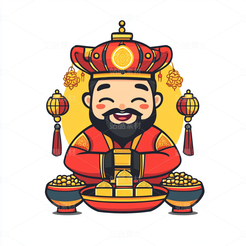 神仙财神灶神卡通形象