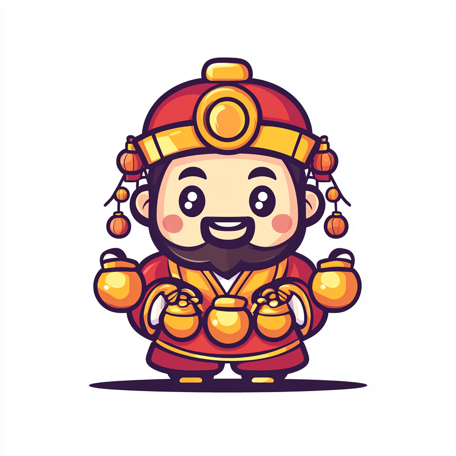神仙财神灶神卡通形象(主预览-31716) - 未分类 - 站酷设计师野生设计师贝壳原创素材 - 站酷ZCOOL
