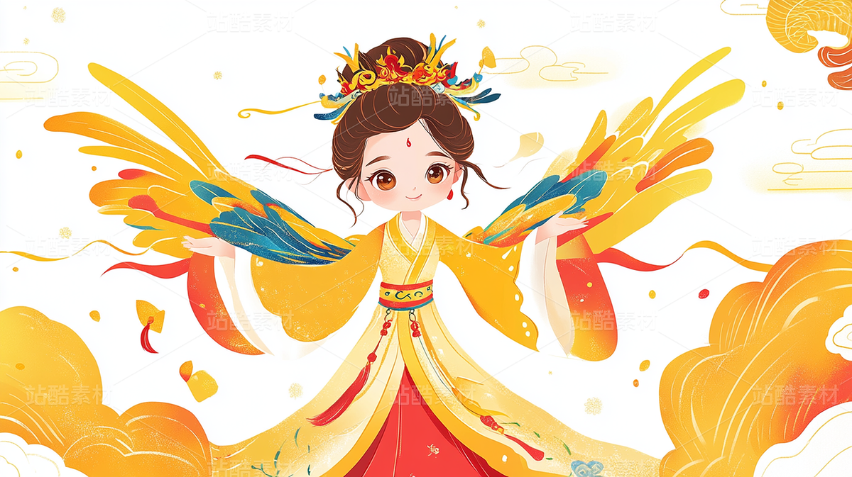 國風(fēng)古風(fēng)人物《神女》（主預(yù)覽-31743） - 未分類 - 站酷設(shè)計師野生設(shè)計師貝殼原創(chuàng)素材 - 站酷ZCOOL