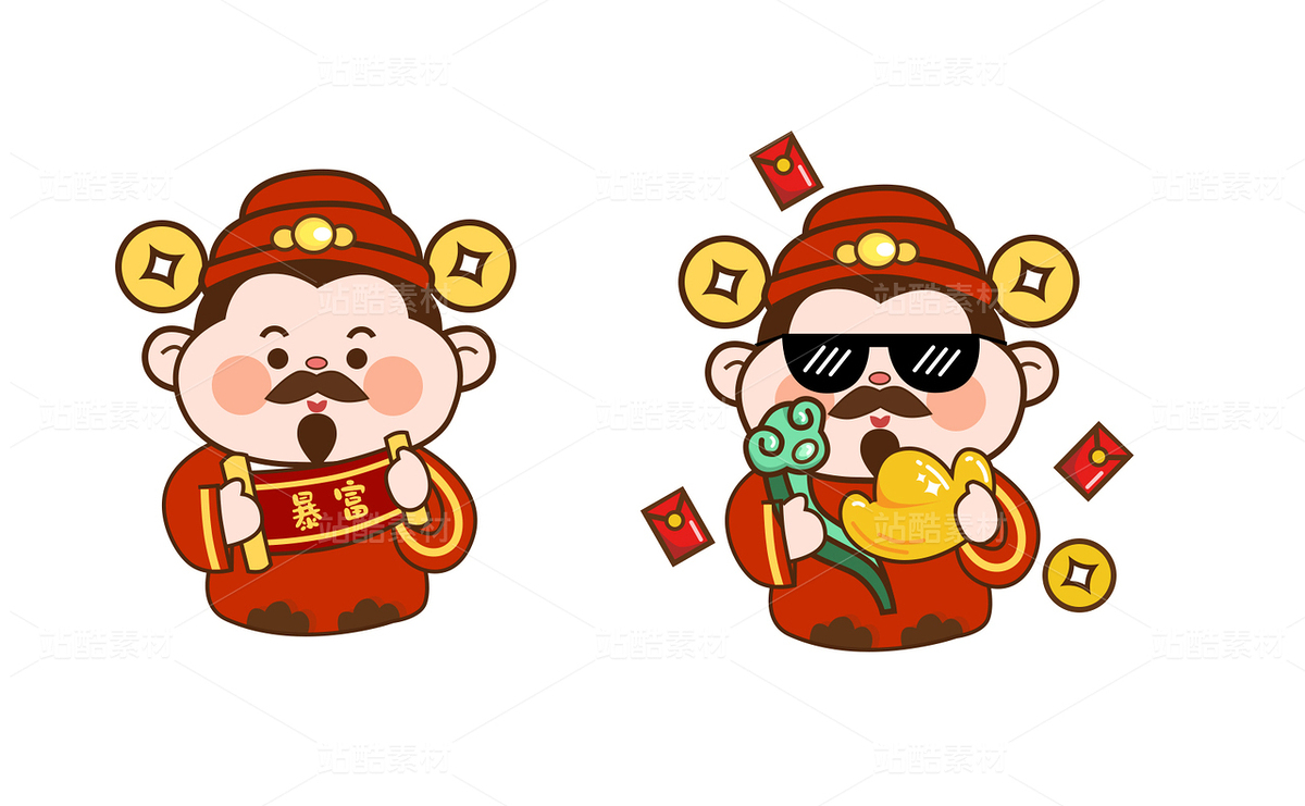 财神（主预览-33726） - 未分类 - 站酷设计师邂逅Sami原创素材 - 站酷ZCOOL