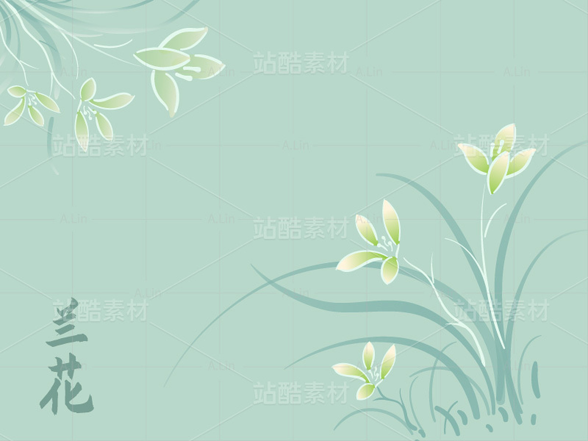 兰花 传统国风水墨花卉（主预览-33793） - 未分类 - 站酷设计师A_霖原创素材 - 站酷ZCOOL
