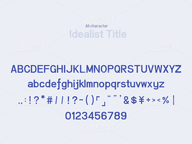 「Idealist」免费商用英文系列字体(导航-35183) - 未分类 - 站酷设计师WallaceWang原创素材 - 站酷ZCOOL