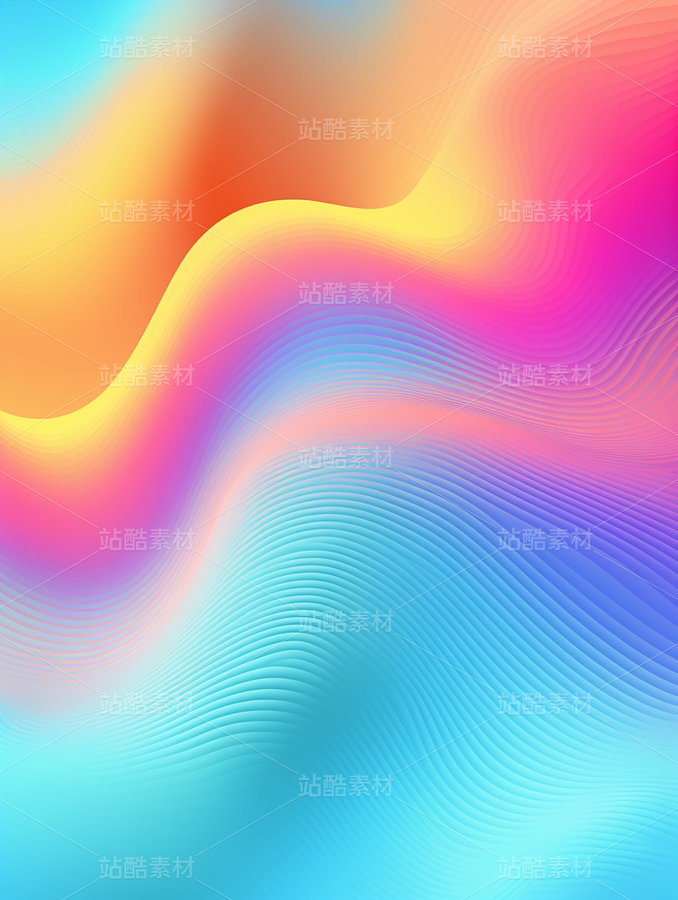 彩色渐变几何艺术酸性设计荧光质感（主预览-42811） - 未分类 - 站酷设计师AIGC微微原创素材 - 站酷ZCOOL