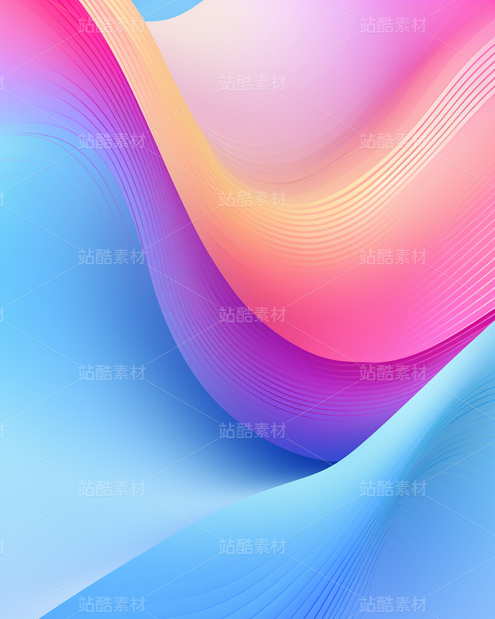 彩色渐变几何艺术酸性设计荧光质感（主预览-42802） - 未分类 - 站酷设计师AIGC微微原创素材 - 站酷ZCOOL