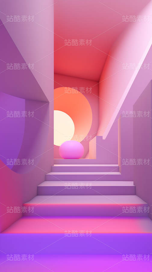粉色桃红色几何空间艺术荧光高级奢侈感（主预览-42939） - 未分类 - 站酷设计师AIGC微微原创素材 - 站酷ZCOOL