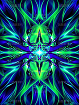 熒光綠色藍(lán)色紫色漸變幾何藝術(shù)未來科技（導(dǎo)航-42967） - 未分類 - 站酷設(shè)計師AIGC微微原創(chuàng)素材 - 站酷ZCOOL