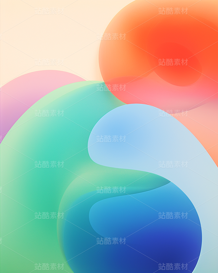 彩色熒光漸變幾何藝術(shù)海報元素（主預(yù)覽-43114） - 未分類 - 站酷設(shè)計師AIGC微微原創(chuàng)素材 - 站酷ZCOOL