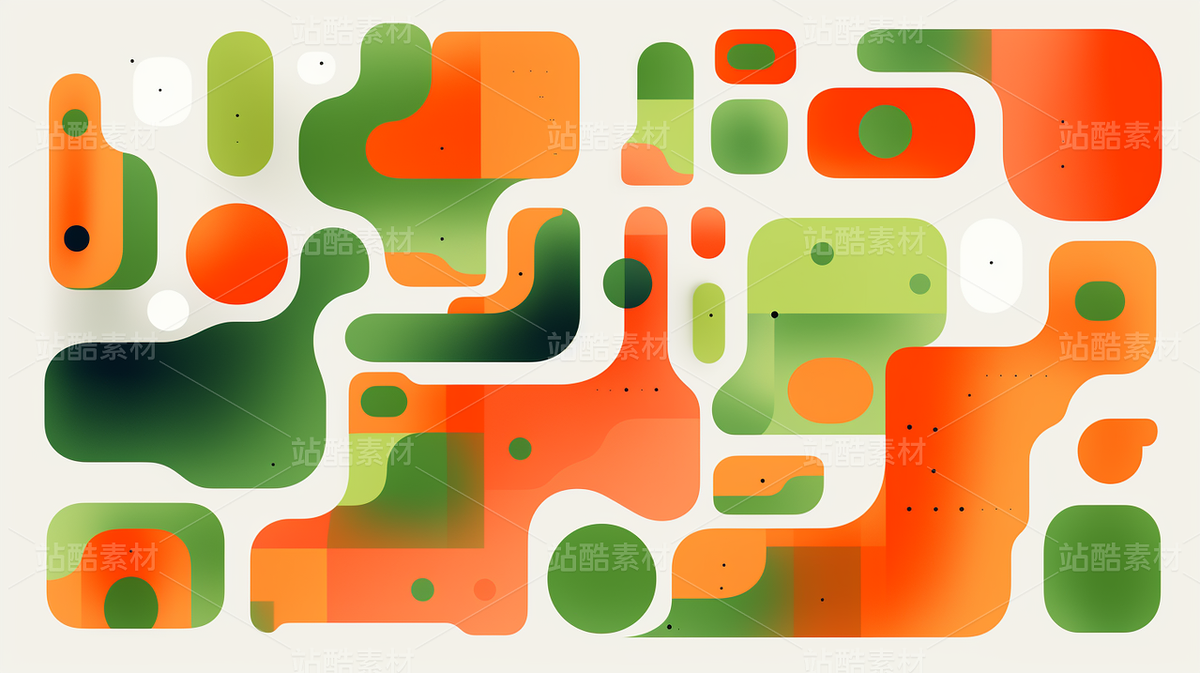 彩色熒光漸變幾何藝術(shù)海報元素（主預(yù)覽-43103） - 未分類 - 站酷設(shè)計師AIGC微微原創(chuàng)素材 - 站酷ZCOOL