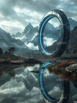 神秘未來科技自然空間藝術(shù)中式（導(dǎo)航-43311） - 未分類 - 站酷設(shè)計師AIGC微微原創(chuàng)素材 - 站酷ZCOOL