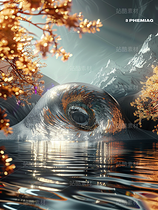 神秘未來科技自然空間藝術(shù)中式（導(dǎo)航-43302） - 未分類 - 站酷設(shè)計師AIGC微微原創(chuàng)素材 - 站酷ZCOOL