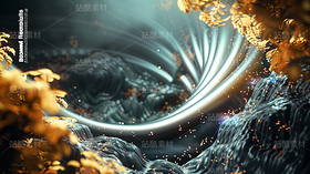 神秘未來科技自然空間藝術(shù)中式（導(dǎo)航-43313） - 未分類 - 站酷設(shè)計師AIGC微微原創(chuàng)素材 - 站酷ZCOOL