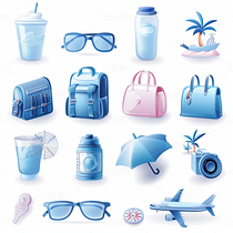 3D图标ICON彩色旅游化妆品食品度假游戏科技图标ICON(导航-43600) - 未分类 - 站酷设计师AIGC微微原创素材 - 站酷ZCOOL