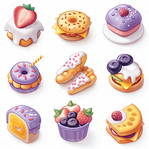 3D图标ICON彩色旅游化妆品食品度假游戏科技图标ICON(导航-43587) - 未分类 - 站酷设计师AIGC微微原创素材 - 站酷ZCOOL