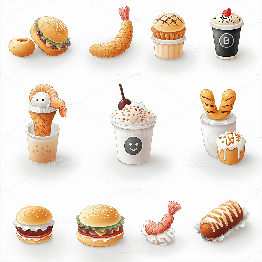 3D图标ICON彩色旅游化妆品食品度假游戏科技图标ICON(主预览-43584) - 未分类 - 站酷设计师AIGC微微原创素材 - 站酷ZCOOL