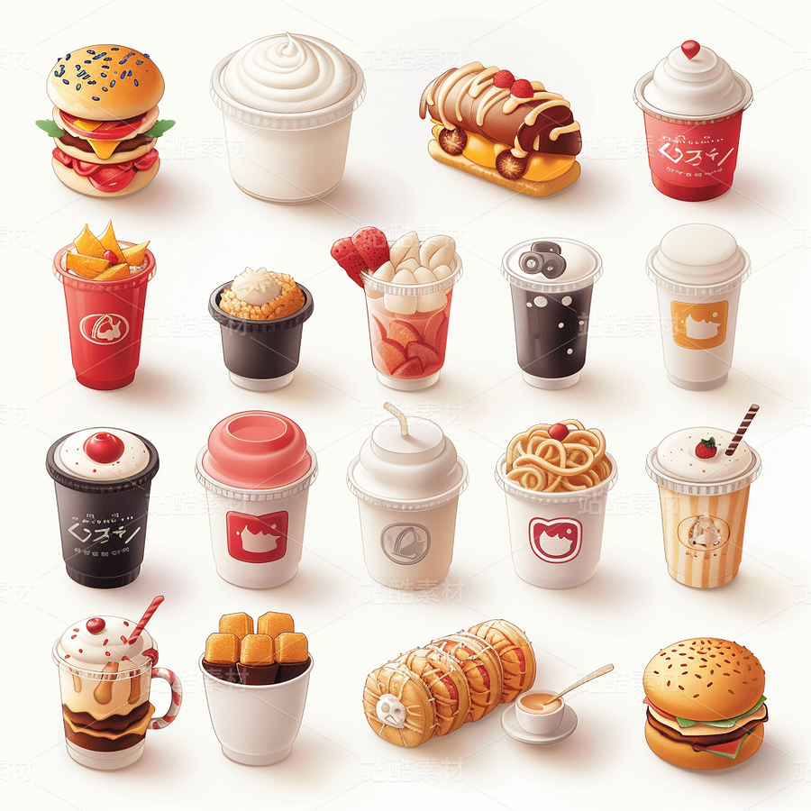 3D图标ICON彩色旅游化妆品食品度假游戏科技图标ICON(主预览-43589) - 未分类 - 站酷设计师AIGC微微原创素材 - 站酷ZCOOL
