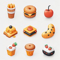 3D图标ICON彩色旅游化妆品食品度假游戏科技图标ICON(导航-43582) - 未分类 - 站酷设计师AIGC微微原创素材 - 站酷ZCOOL