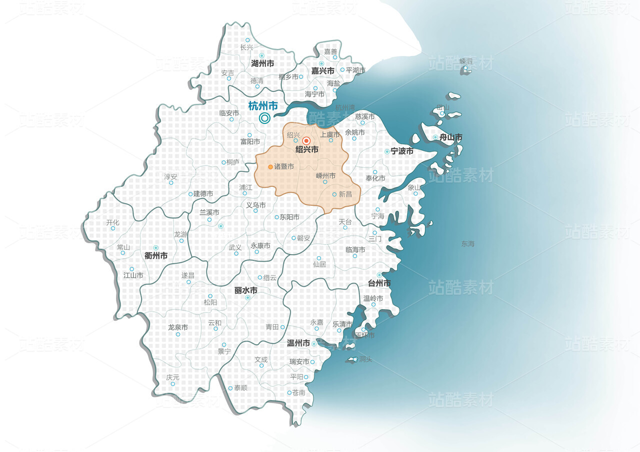 浙江省区位分析图