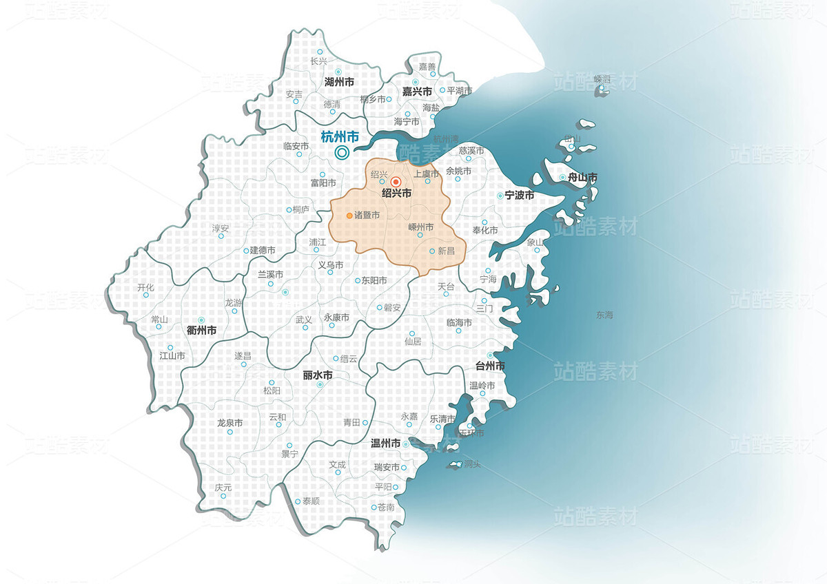 浙江省区位分析图（主预览-55209） - 未分类 - 站酷设计师景观琉茻犬原创素材 - 站酷ZCOOL