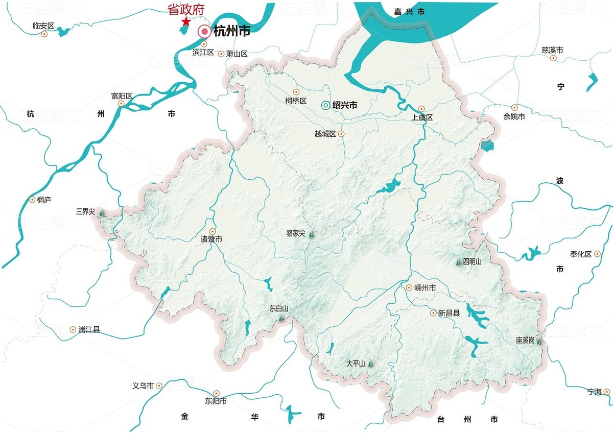 绍兴市交通、地理区位分析图（主预览-55215） - 未分类 - 站酷设计师景观琉茻犬原创素材 - 站酷ZCOOL