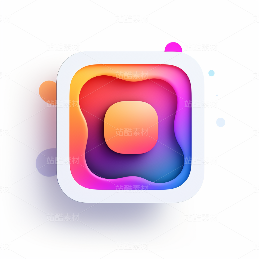 3D彩色插画图标ICON社交媒体