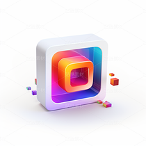 3D彩色插画图标ICON社交媒体抽象艺术（导航-61851） - 未分类 - 站酷设计师AIGC微微原创素材 - 站酷ZCOOL