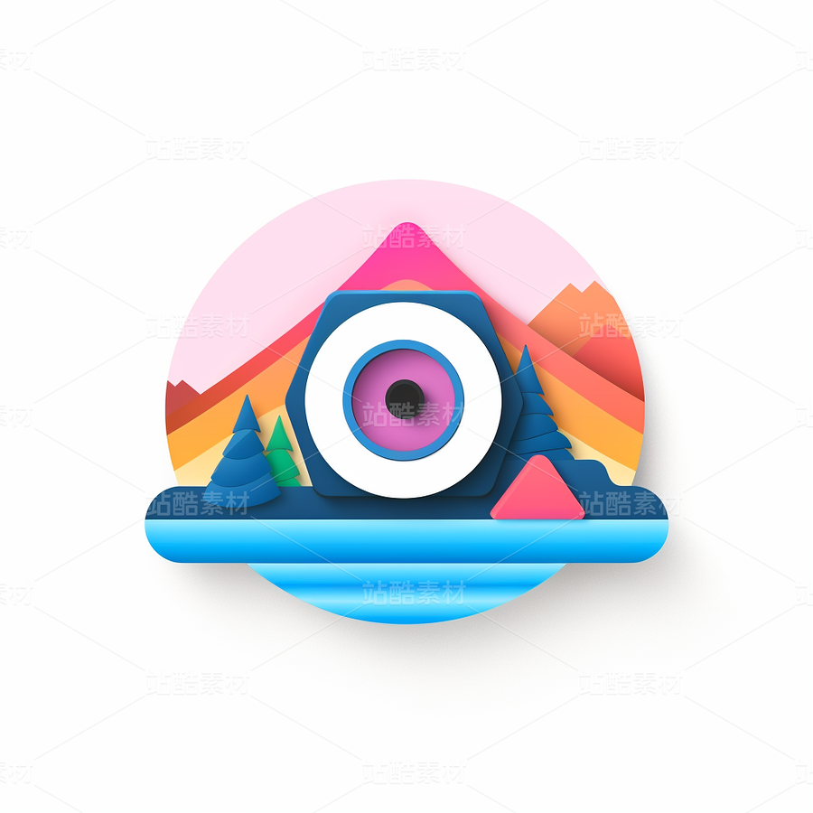 3D彩色插画图标ICON社交媒体抽象艺术(主预览-61873) - 未分类 - 站酷设计师AIGC微微原创素材 - 站酷ZCOOL