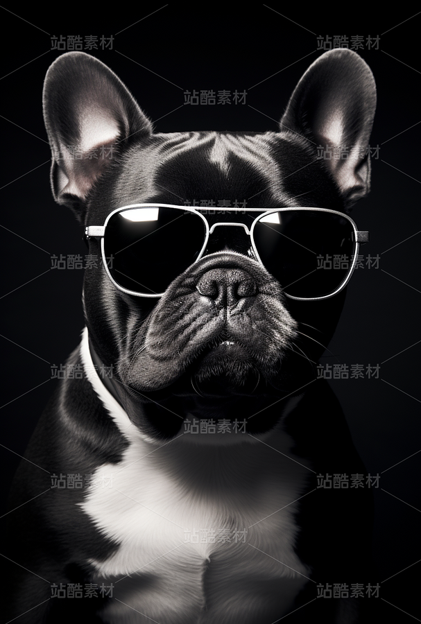 宠物动物摄影狗狗写真黑白写真(主预览-62188) - 未分类 - 站酷设计师AIGC微微原创素材 - 站酷ZCOOL