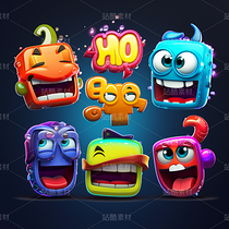 彩色卡通图标表情包ICON小怪兽怪物（导航-63121） - 未分类 - 站酷设计师AIGC微微原创素材 - 站酷ZCOOL
