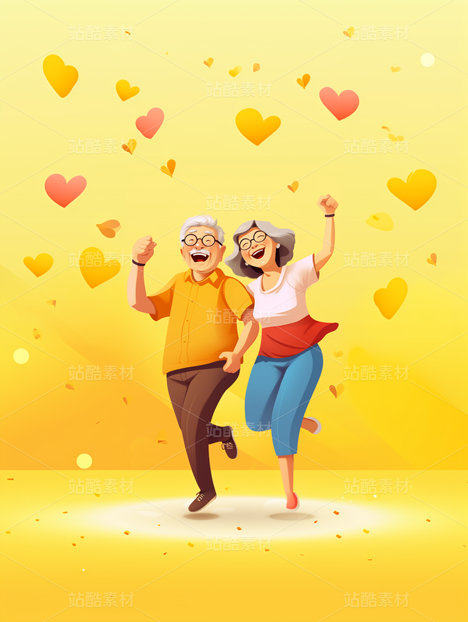 3D卡通人物老年人夫妻恩愛彩色健康（主預(yù)覽-63143） - 未分類 - 站酷設(shè)計(jì)師AIGC微微原創(chuàng)素材 - 站酷ZCOOL