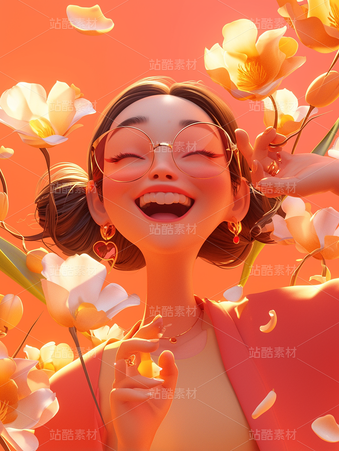 彩色3D卡通女孩閨蜜日常生活（主預(yù)覽-70816） - 未分類 - 站酷設(shè)計師AIGC微微原創(chuàng)素材 - 站酷ZCOOL