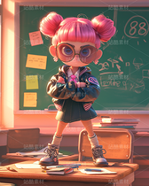 彩色3D卡通女孩閨蜜日常生活（導(dǎo)航-70829） - 未分類 - 站酷設(shè)計師AIGC微微原創(chuàng)素材 - 站酷ZCOOL