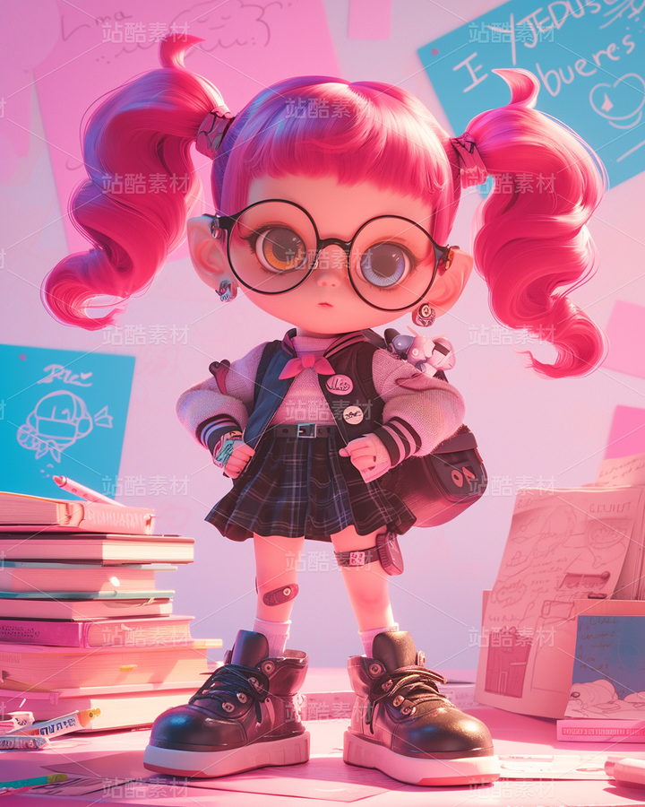 彩色3D卡通女孩閨蜜日常生活（主預(yù)覽-70824） - 未分類 - 站酷設(shè)計師AIGC微微原創(chuàng)素材 - 站酷ZCOOL