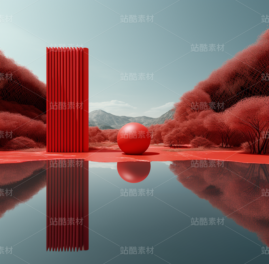 空间艺术红色舞台效果摄影照片粉色运动场高端奢侈(主预览-70954) - 未分类 - 站酷设计师AIGC微微原创素材 - 站酷ZCOOL