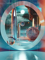 彩色熒光抽象空間藝術(shù)球體幾何空靈科幻（導(dǎo)航-71237） - 未分類 - 站酷設(shè)計(jì)師AIGC微微原創(chuàng)素材 - 站酷ZCOOL