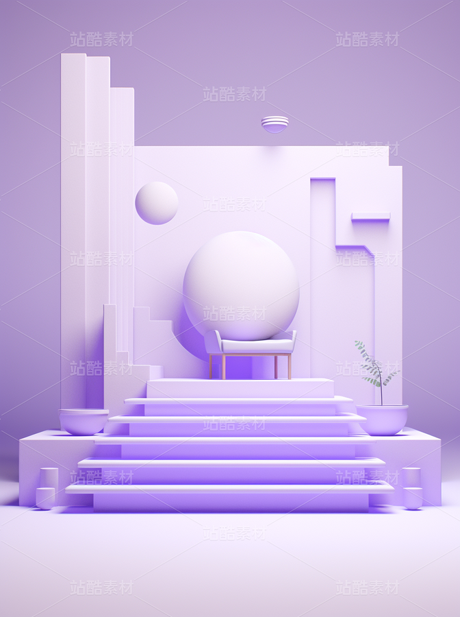 紫色粉色抽象藝術(shù)線條光影科幻空間幾何（主預(yù)覽-71555） - 未分類 - 站酷設(shè)計師AIGC微微原創(chuàng)素材 - 站酷ZCOOL