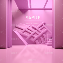 紫色粉色抽象藝術(shù)線條光影科幻空間幾何（導(dǎo)航-71539） - 未分類 - 站酷設(shè)計師AIGC微微原創(chuàng)素材 - 站酷ZCOOL