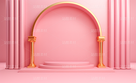 紫色粉色抽象藝術(shù)線條光影科幻空間幾何（導(dǎo)航-71551） - 未分類 - 站酷設(shè)計師AIGC微微原創(chuàng)素材 - 站酷ZCOOL