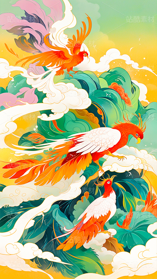 《金凤凰的记忆》插画系列作品（主预览-108927） - 未分类 - 站酷设计师芥菜籽暖心原创素材 - 站酷ZCOOL