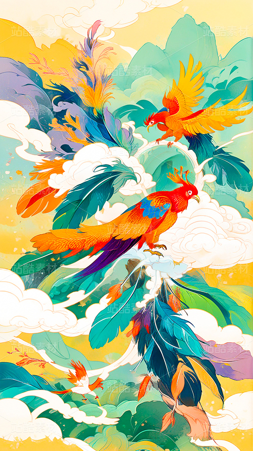 《金凤凰的记忆》插画系列作品（主预览-108931） - 未分类 - 站酷设计师芥菜籽暖心原创素材 - 站酷ZCOOL