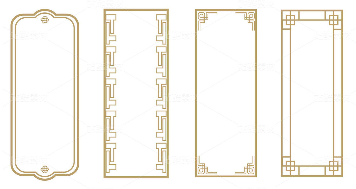 中國國潮邊框 矢量免扣素材（主預(yù)覽-113648） - 未分類 - 站酷設(shè)計師任如意原創(chuàng)素材 - 站酷ZCOOL